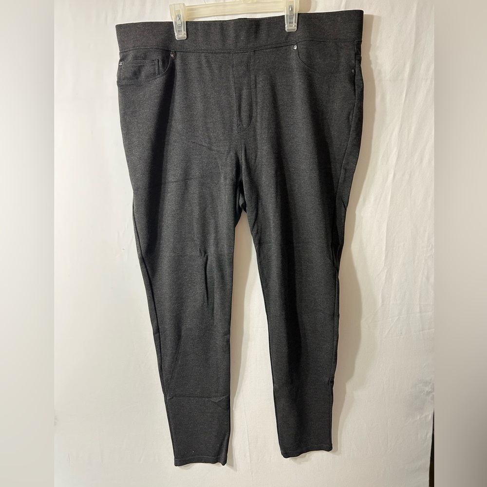 Seven7 Pull On Gray Pants Straight Leg Women’s Leggings Plus Size XXL